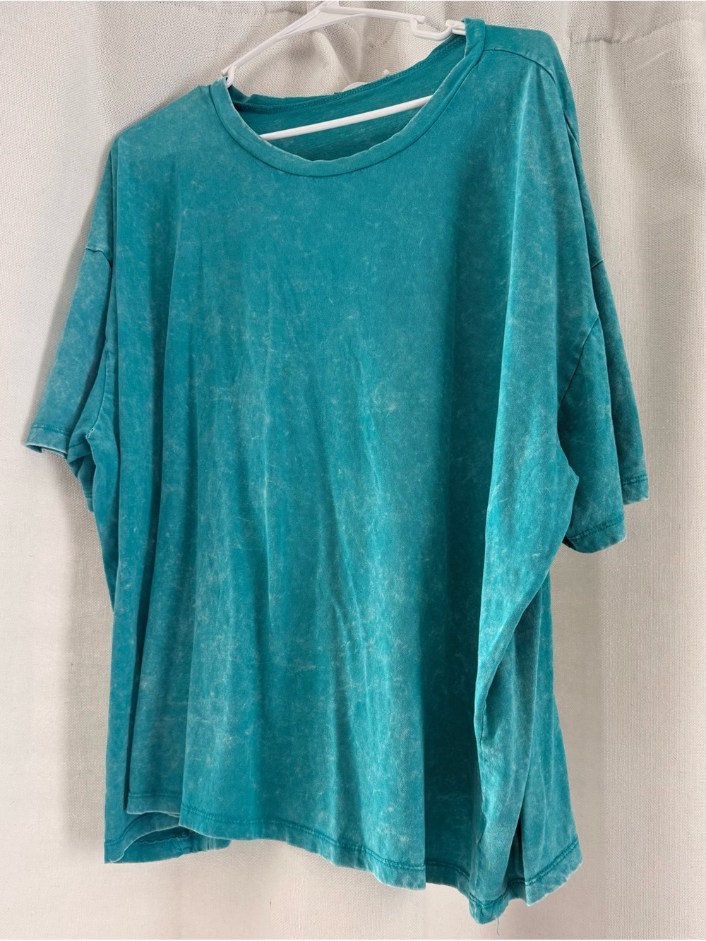 Zenana Outfitters Teal Vintage Wash Crewneck Tee